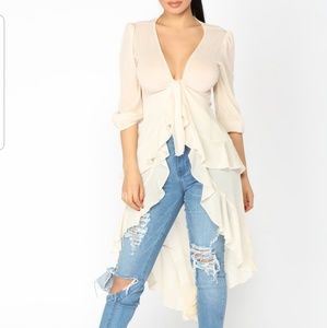 Fashion nova romantic endings hi lo top